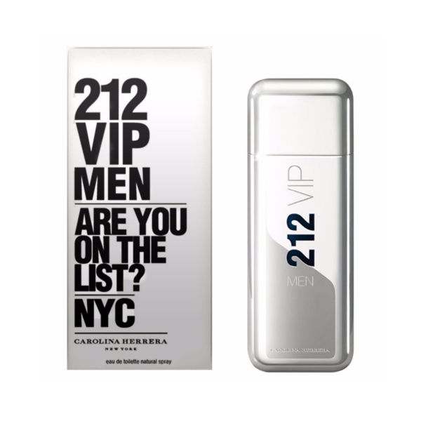 212 VIP Men Carolina Herrera 100ml EDT Metálica | Perfume Original Exclusivo