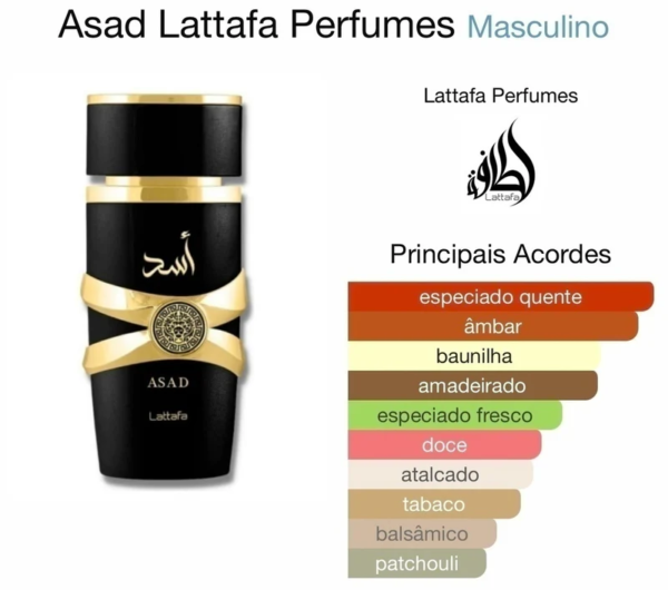 Lattafa Asad EDP 100ml para Hombre | Perfume Árabe Intenso y Sofisticado - Image 2