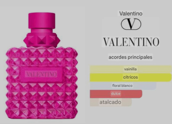 Valentino Donna Born in Roma Pink PP 100ML – Perfume Floral Intenso con Estilo Vanguardista y Sensualidad Audaz - Image 2
